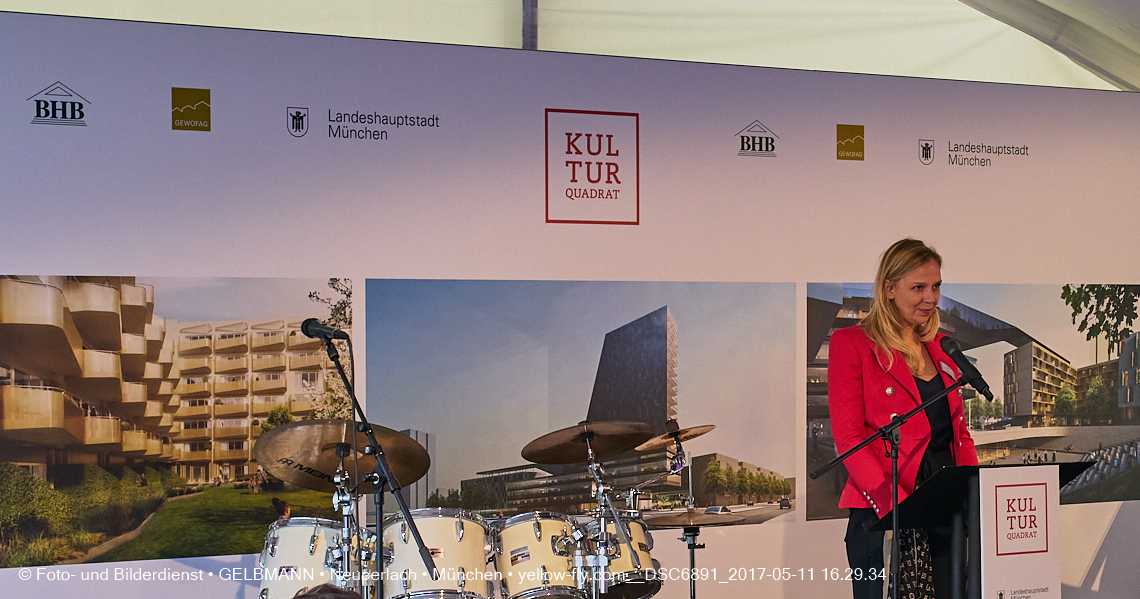 11. Mai 2017 - Grundsteinlegung für die LOGE und dem Kulturquadrat in Neuperlach